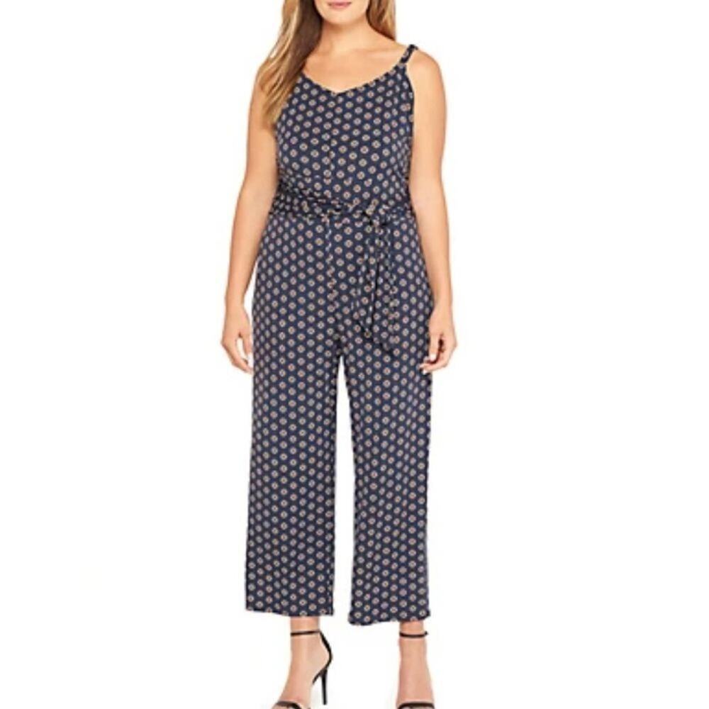 The LIMITED Plus Size Cami Jumpsuit with‎ Tie Waist size 3X NEW